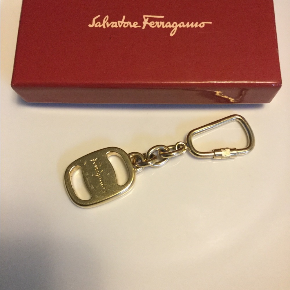 Salvatore Ferragamo Keychain 100% Authentic Unisex